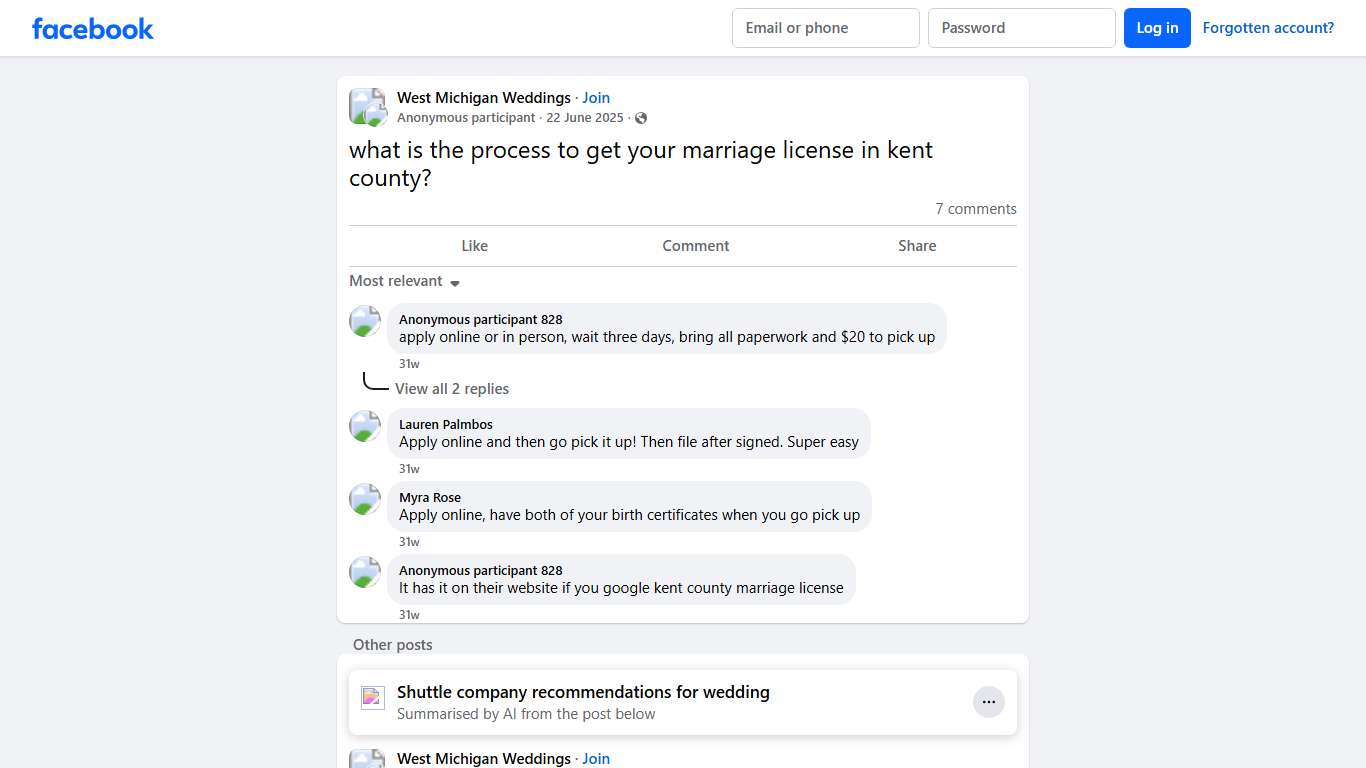 West Michigan Weddings what is the process to get your marriage license in kent county Facebook